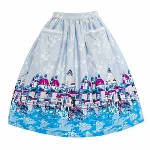 Lindy bop venice skirt blue colorway